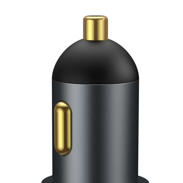 Автомобильное зарядное устройство Baseus Share Together Cigarette Lighter 120W 2xUSB-A Grey (CCBT-D0G)