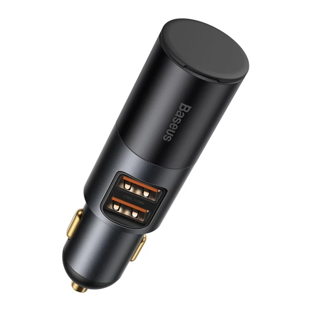 Автомобільний зарядний пристрій Baseus Share Together Cigarette Lighter 120W 2xUSB-A Grey (CCBT-D0G)