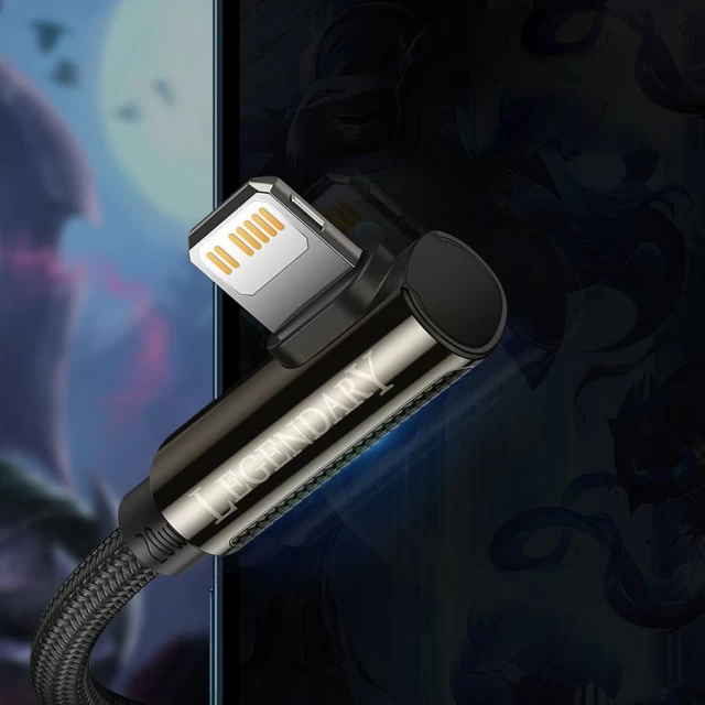 Кабель Baseus Legend Series Elbow Power Delivery 20W USB-C to Lightning 1m Black (CATLCS-01)