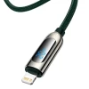 Кабель Baseus Display Fast Charging Data USB-C to Lightning 1m Green (CATLSK-06)