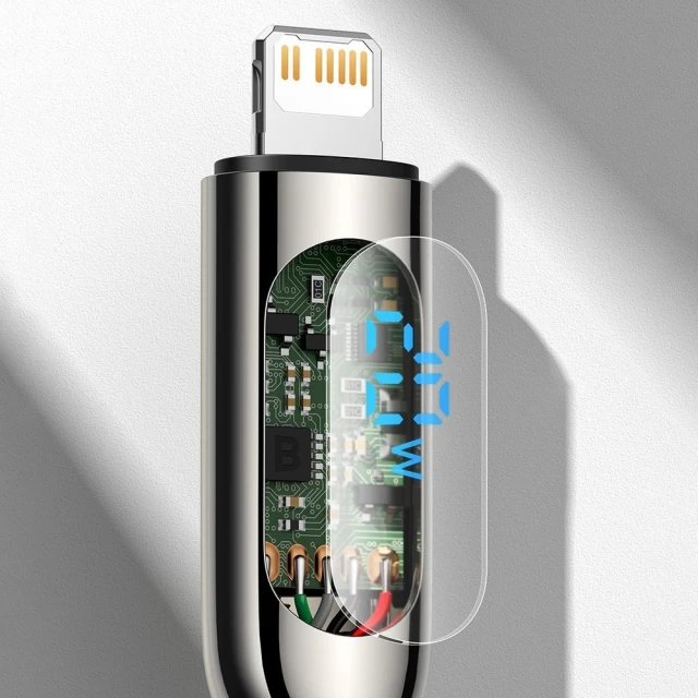 Кабель Baseus Display Fast Charging Data USB-C to Lightning 2m Black (CATLSK-06)