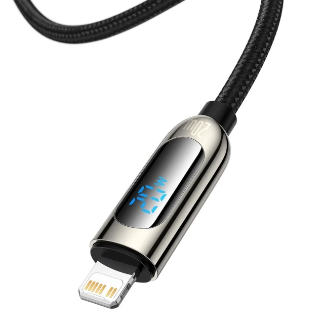 Кабель Baseus Display Fast Charging Data USB-C to Lightning 2m Black (CATLSK-06)