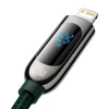 Кабель Baseus Display USB-C to Lightning PD 20W 2m Green (CATLSK-A06)