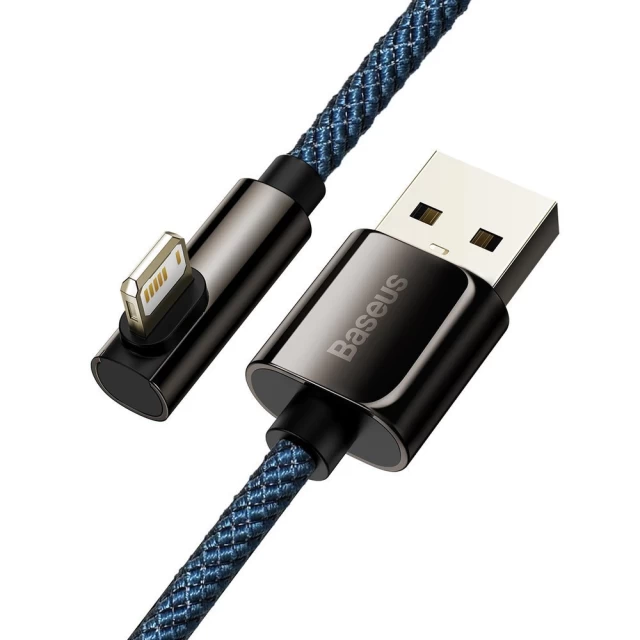 Кабель Baseus Legend Series Elbow Fast Charging USB-A to Lightning 1m Blue (CACS000003)