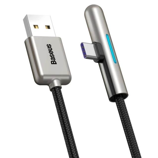 Кабель Baseus Iridescent Lamp USB-A to USB-C 2m Black (CAT7C-C01)