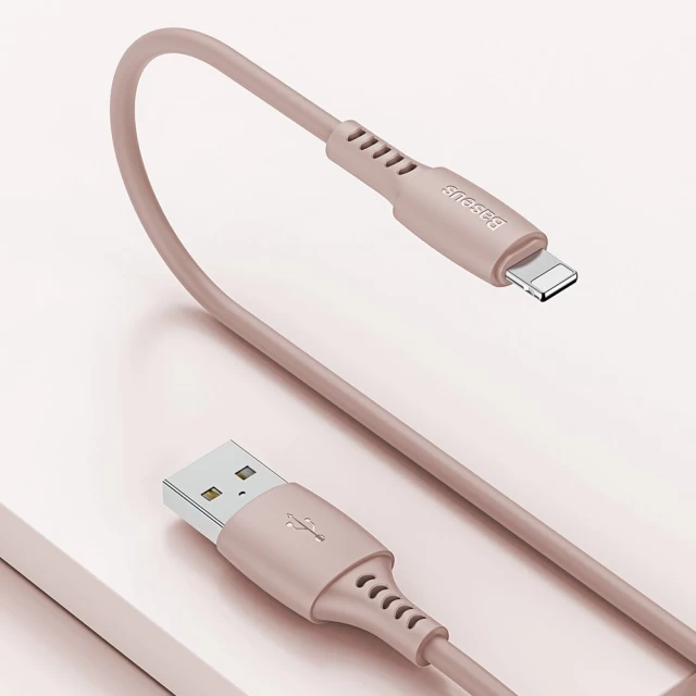 Кабель Baseus Colourful USB-A to Lightning 1.2m Pink (CALDC-04)
