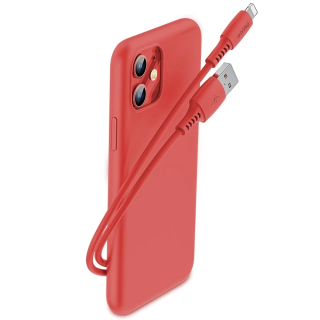 Кабель Baseus Colourful USB-A to Lightning 1.2m Red (CALDC-09)