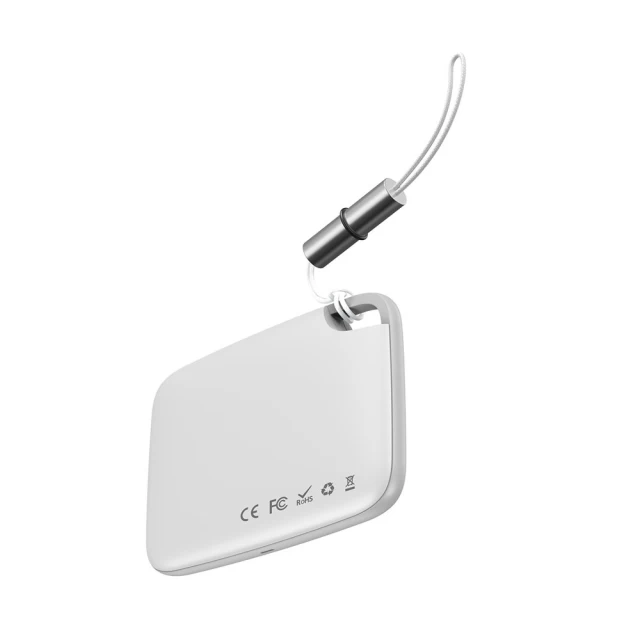 Смарт-брелок Baseus T2 Keychain Mini Wireless White (ZLFDQT2-02)