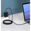 Кабель Baseus Cafule USB-C to USB-C 2m Black (CATKLF-AL91)