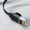 Мережевий кабель Baseus High Speed (Flat) Ethernet RJ45 Cat.6 1000Mb/s 0.5m Black (PCWL-A01)