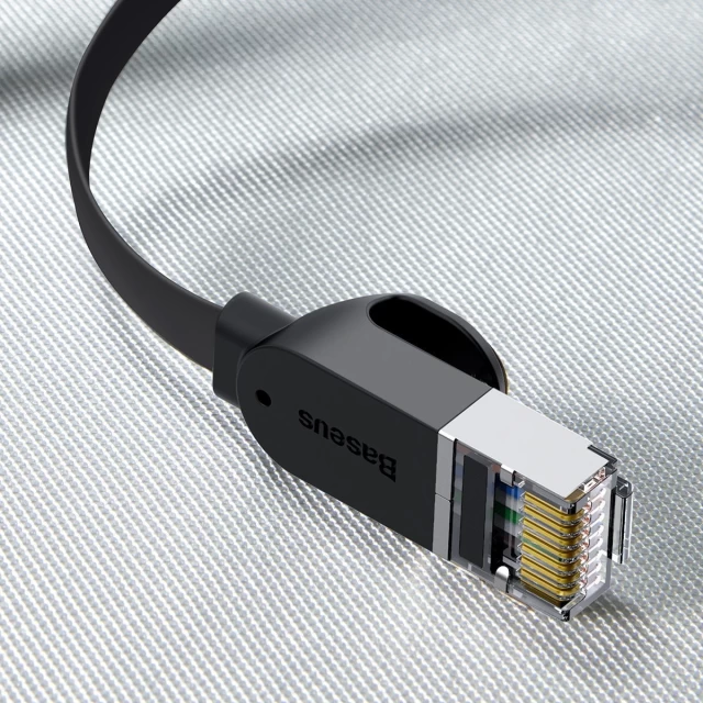 Мережевий кабель Baseus High Speed (Flat) Ethernet RJ45 Cat.6 1000Mb/s 3m Black (PCWL-C01)