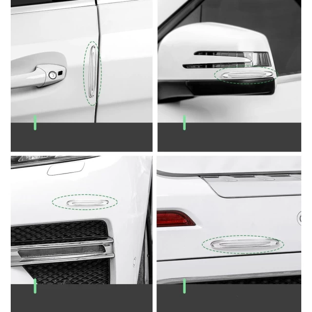 Захисна накладка на автомобільні двері Baseus Airbag Bumper Strip Transparent (4 Pack) (CRFZT-02)
