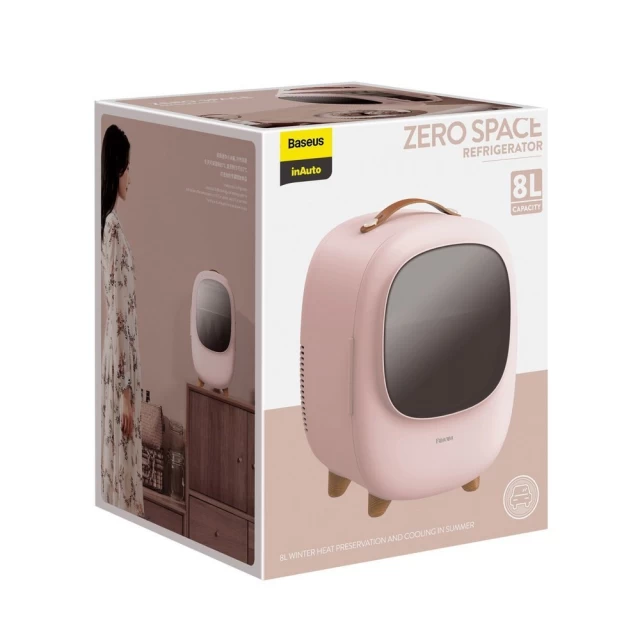 Мини-холодильник Baseus Zero Space Refrigerator 8L 220V Pink (CRBX01-A04)