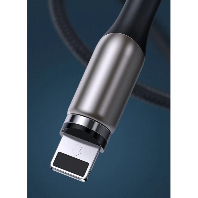 Кабель Baseus Zinc Magnetic USB-A to Lightning 2m Black (CALXC-I01)
