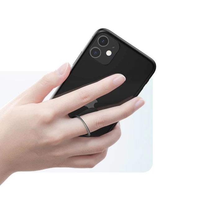 Кольцо-держатель для смартфона Baseus Invisible Phone Ring Holder Silver (SUYB-0S)