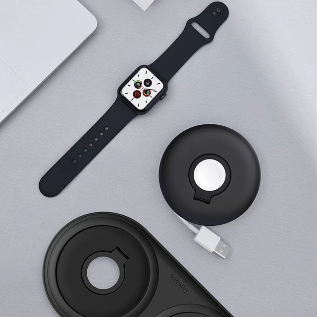 Тримач-підставка Baseus для зарядного пристрою Apple Watch Black (ACSLH-01)
