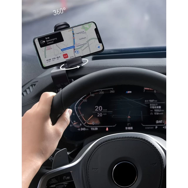 Автотримач Baseus Big Mouth Pro Car Mount Silver (SUDZ-A0S)