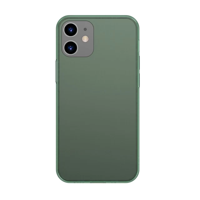 Чохол Baseus Frosted Glass для iPhone 12 mini Dark Green (WIAPIPH54N-WS06)