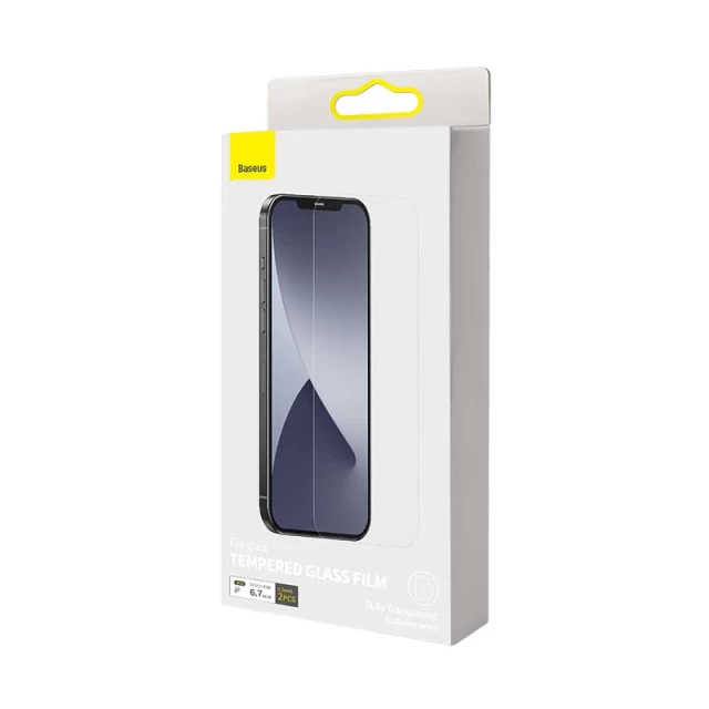 Защитное стекло Baseus 0.3mm для iPhone 12 Pro Max (2 pack) (SGAPIPH67N-LS02)
