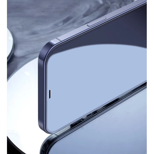 Защитное стекло Baseus Anti-Blue Light 0.3 mm для iPhone 12 mini Black (2 Pack) (SGAPIPH54N-KB01)