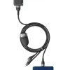 Кабель Baseus Flash 3-in-1 USB-A to USB-C/Lightning/Micro-USB 1.2m Black (CA1T3-G1)