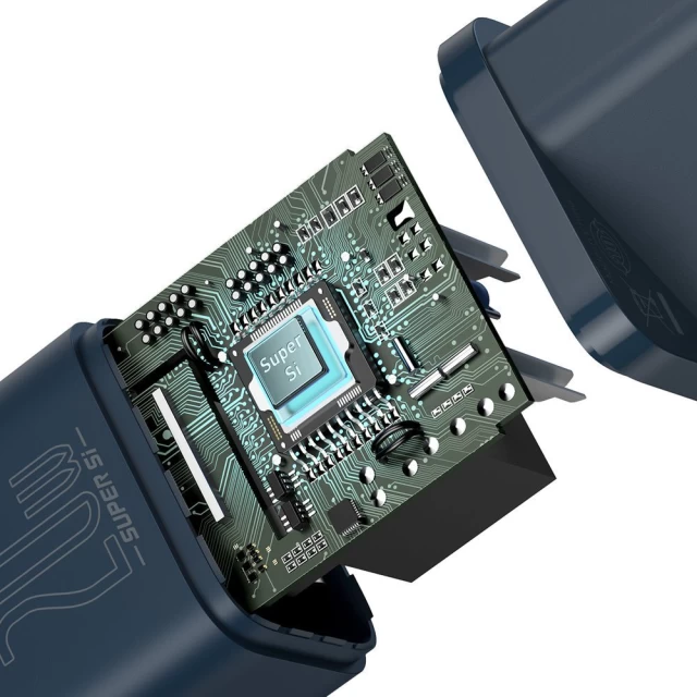 Мережевий зарядний пристрій Baseus Super Si 20W USB-C Blue (TZCCSUP-B03)