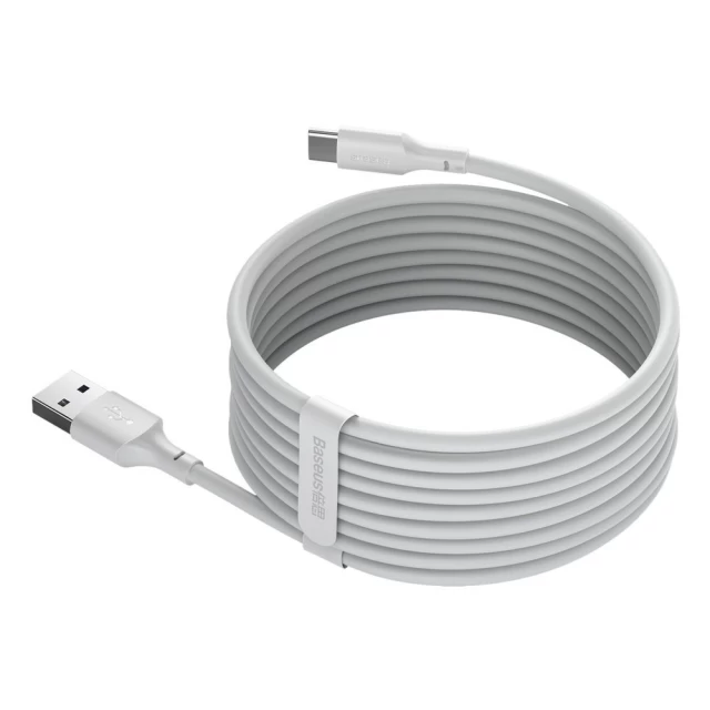 Кабель Baseus Simple Wisdom Data Cable Kit USB-A to USB-C 1.5m White (2 Pack) (CATKLF-U91)