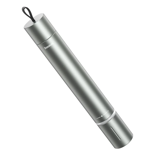 Ліхтарик з молотком для розбиття скла Baseus Savior Window Breaking Flashlight Silver (CRSFH-B0A)