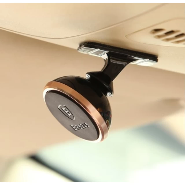 Автодержатель Baseus 360-Degree Rotation Magnetic Mount Holder Gold (SUGENT-NT0V)