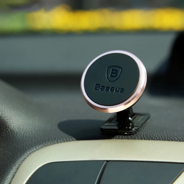 Автотримач Baseus 360-Degree Rotation Magnetic Mount Holder Rose Gold (SUGENT-NT0R)