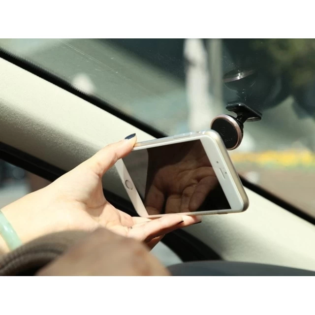 Автотримач Baseus 360-Degree Rotation Magnetic Mount Holder Rose Gold (SUGENT-NT0R)