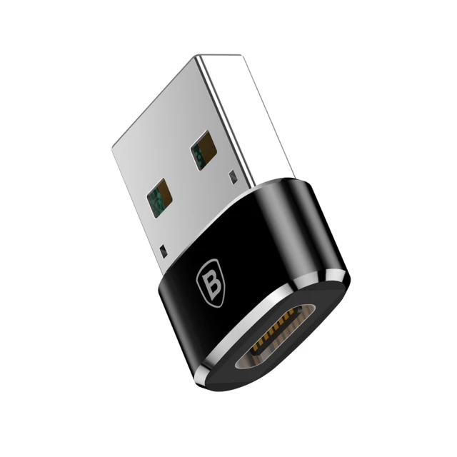 Адаптер Baseus USB-C to USB-A Black (CAAOTG-01)