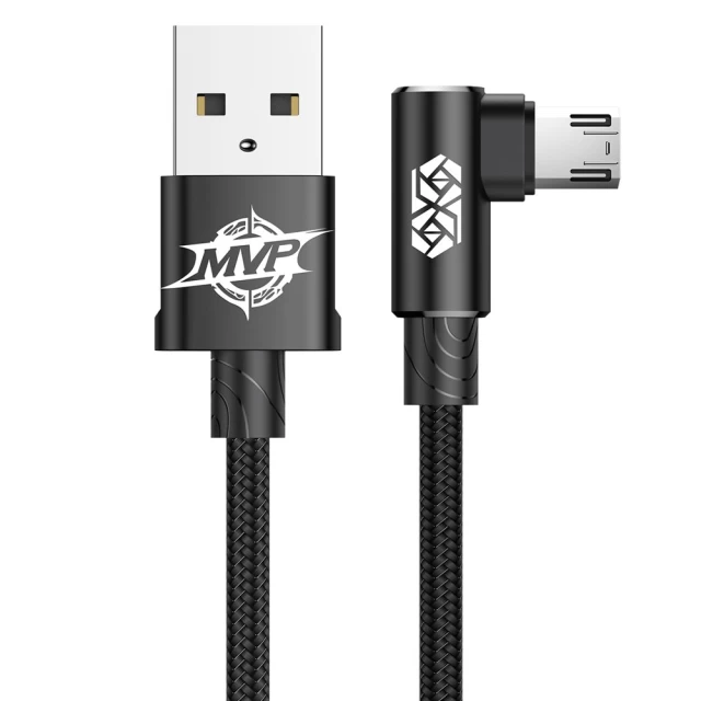 Кабель Baseus MVP Elbow USB-A to Micro-USB 2m Black (CAMMVP-B01)