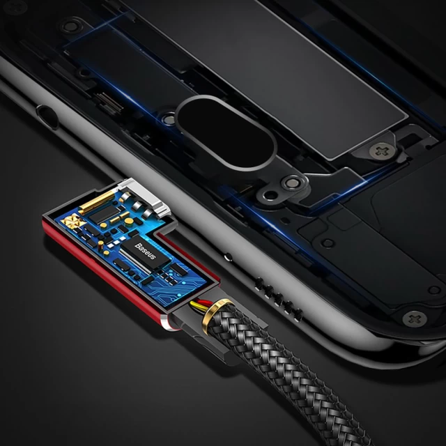 Кабель Baseus MVP Elbow USB-A to Micro-USB 2m Black (CAMMVP-B01)