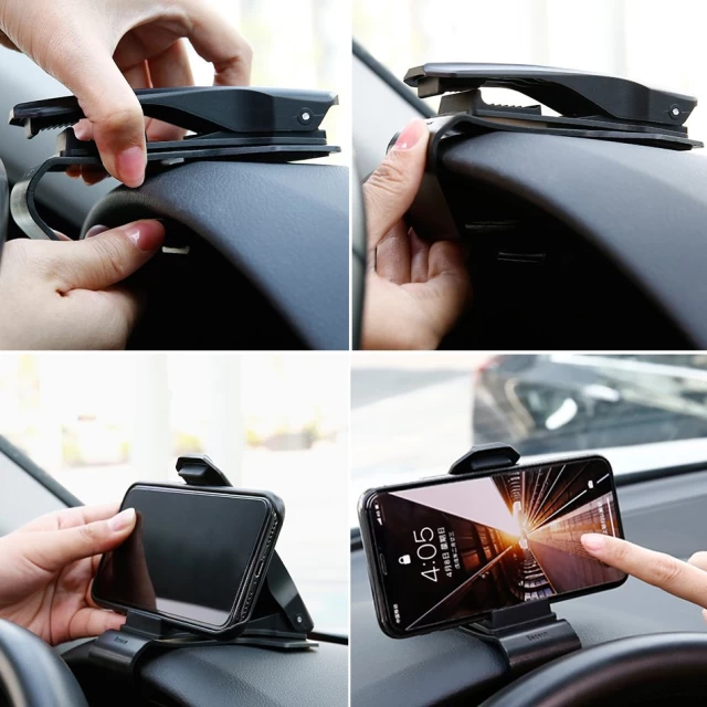 Автотримач Baseus Mouth Car Mount Black (SUDZ-01)