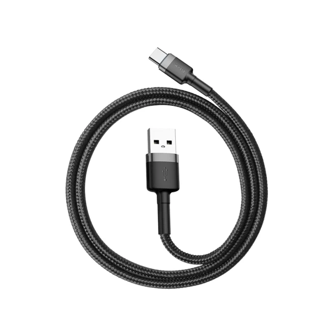 Кабель Baseus Cafule USB-A to USB-C 0.5m Black/Grey (CATKLF-AG1)