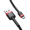 Кабель Baseus Cafule USB-A to Micro-USB 1m Black/Red (CAMKLF-B91)