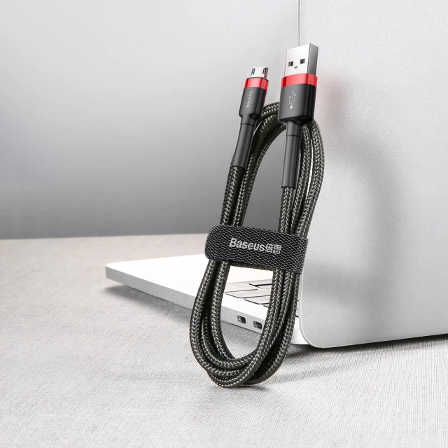 Кабель Baseus Cafule USB-A to Micro-USB 1m Black/Red (CAMKLF-B91)