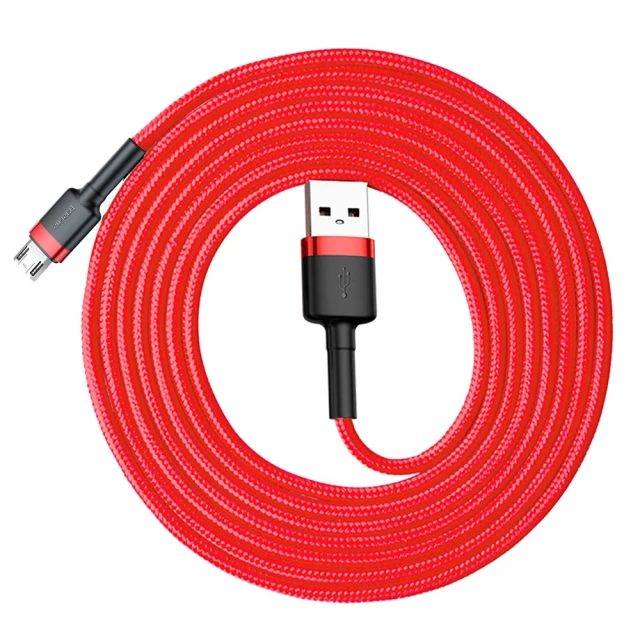 Кабель Baseus Cafule USB-A to Micro-USB 2m Red (CAMKLF-C09)