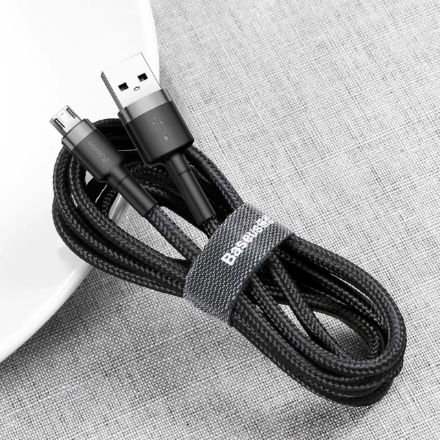 Кабель Baseus Cafule USB-A to Micro-USB 2m Black/Grey (CAMKLF-CG1)