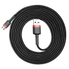 Кабель Baseus Cafule USB-A to Micro-USB 2m Black/Red (CAMKLF-C91)