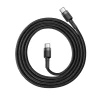 Кабель Baseus Cafule USB-C to USB-C 1m Black/Grey (CATKLF-GG1)