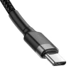 Кабель Baseus Cafule USB-C to USB-C 2m Black/Grey (CATKLF-HG1)