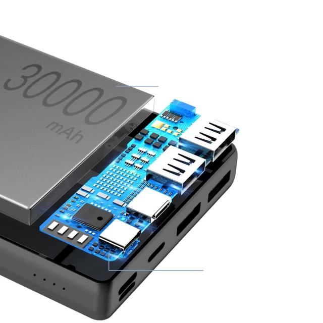 Портативное зарядное устройство Baseus Mini JA 30000 mAh Black (PPJAN-C01)