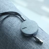 Кабель Baseus Fabric 3-in-1 USB-A to USB-C/Lightning/Micro-USB 1.2m Grey (CAMLT-BYG1)