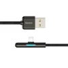Кабель Baseus Iridescent Lamp USB-A to Lightning 2m Black (CAL7C-B01)