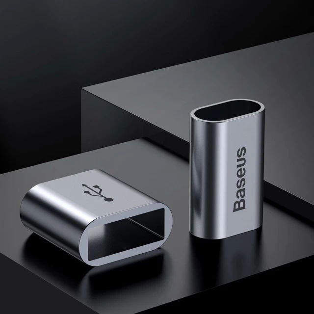 Кабель Baseus Simple USB-A to USB-C 0.23m QC Grey (CATMBJ-BG1)