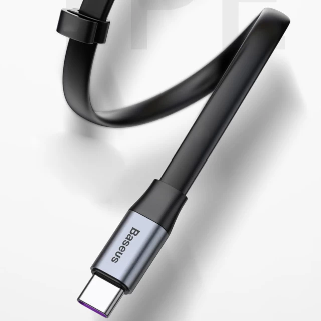 Кабель Baseus Simple USB-A to USB-C 0.23m QC Grey (CATMBJ-BG1)