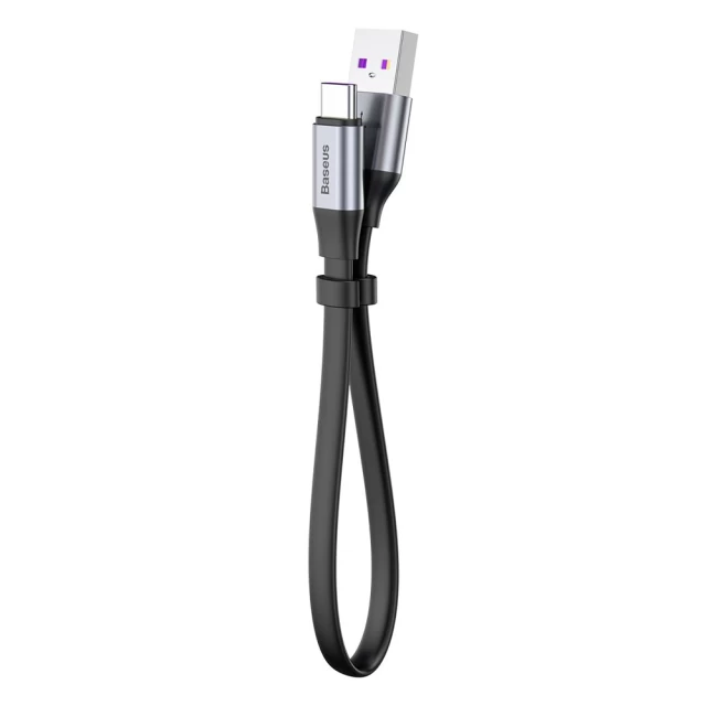 Кабель Baseus Simple USB-A to USB-C 0.23m QC Grey (CATMBJ-BG1)