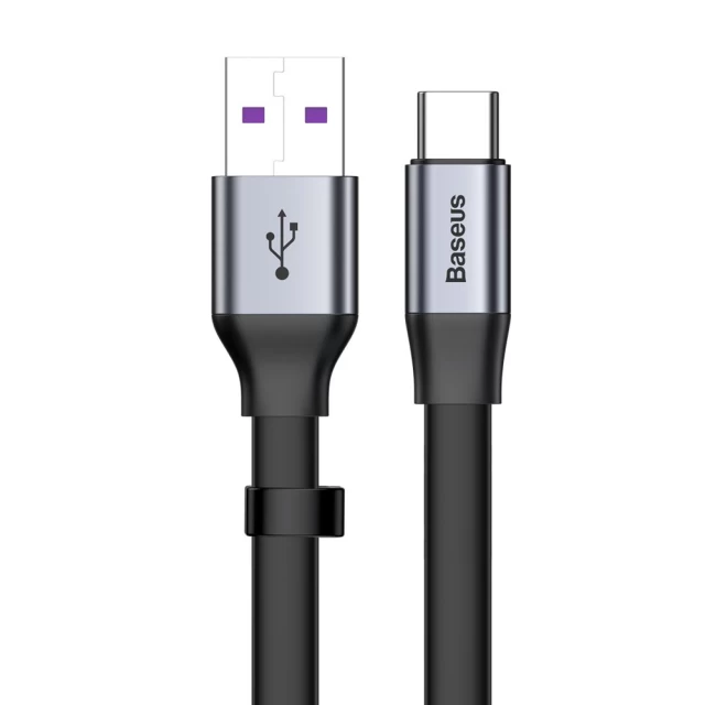 Кабель Baseus Simple USB-A to USB-C 0.23m QC Grey (CATMBJ-BG1)